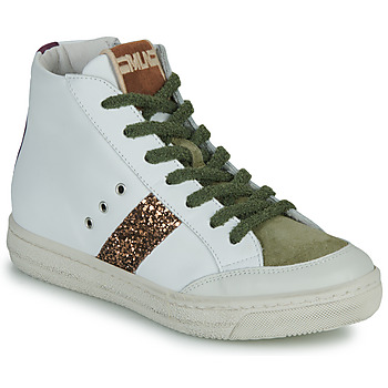 Schuhe Damen Sneaker High Meline  Weiss / Kaki