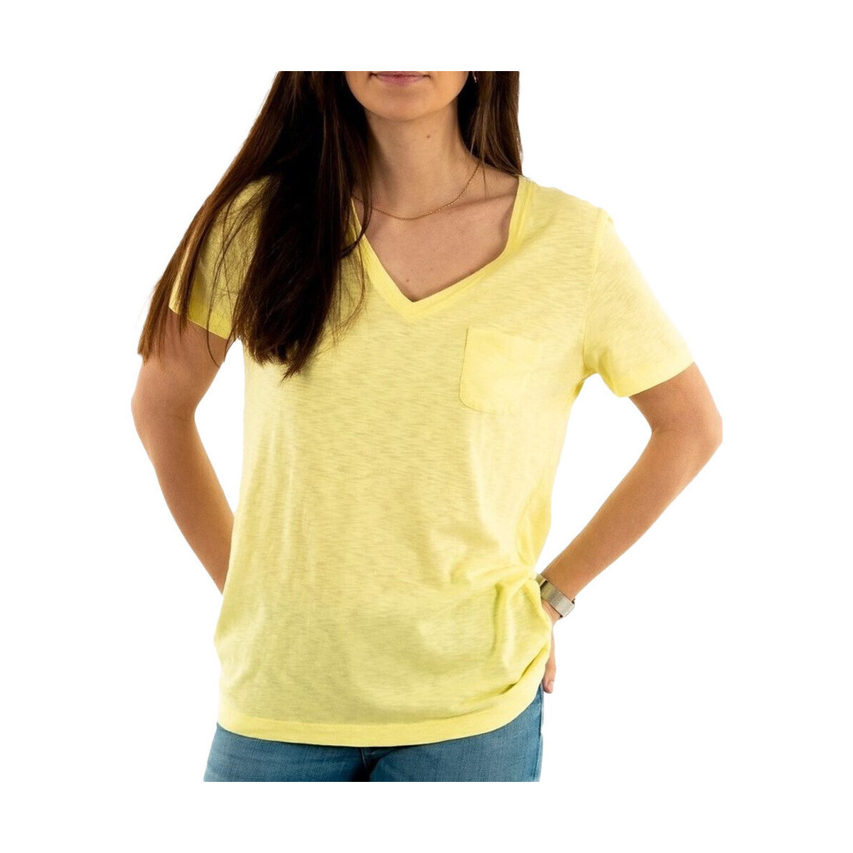 Kleidung Damen T-Shirts & Poloshirts Superdry W1010521A Gelb