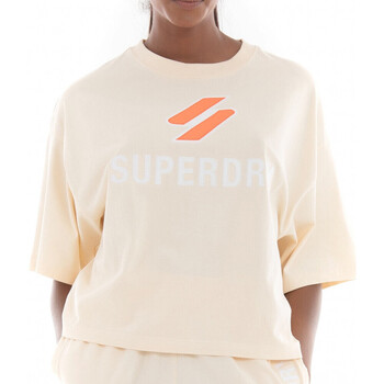 Kleidung Damen T-Shirts & Poloshirts Superdry W1010824A Beige