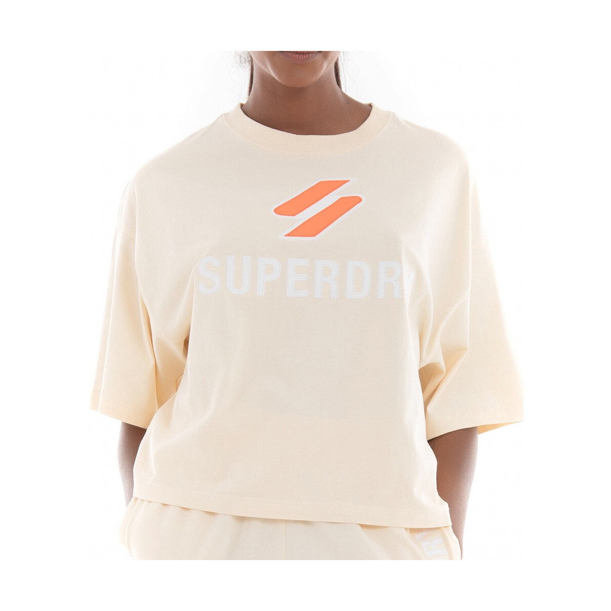 Kleidung Damen T-Shirts & Poloshirts Superdry W1010824A Beige