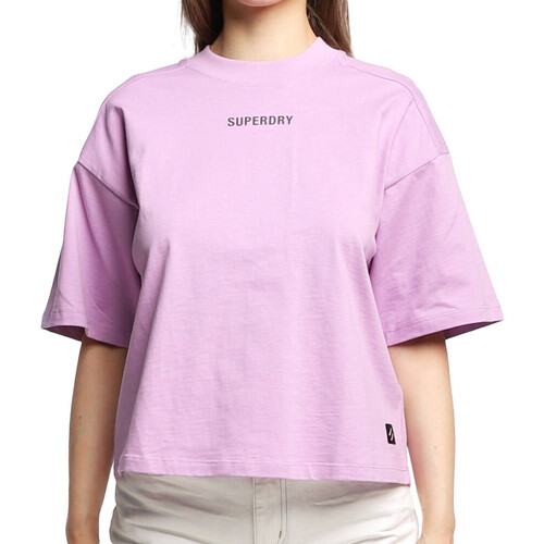 Kleidung Damen T-Shirts & Poloshirts Superdry W1010813A Violett