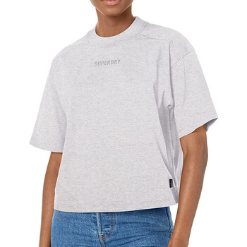 Kleidung Damen T-Shirts & Poloshirts Superdry W1010813A Grau