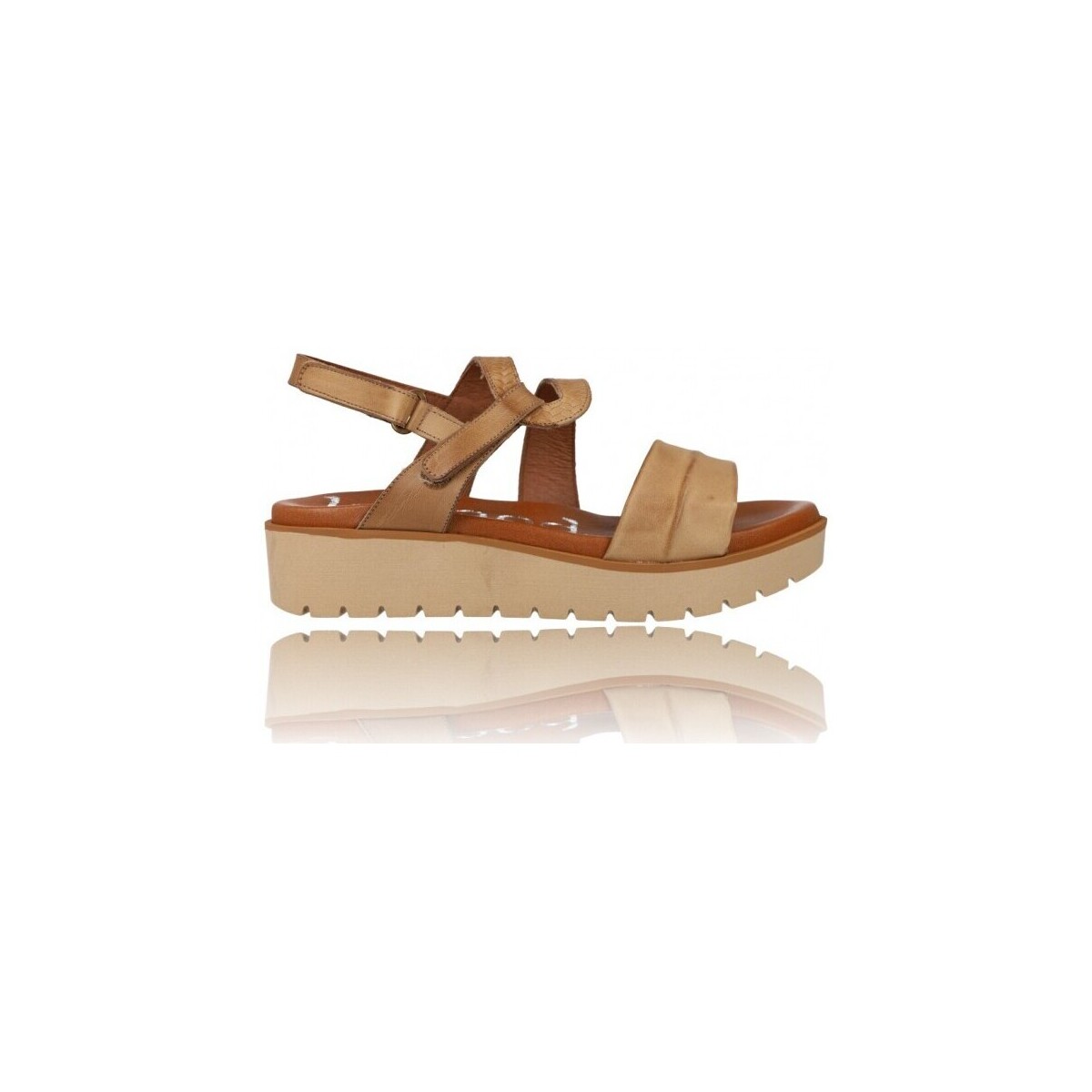 Schuhe Damen Sandalen / Sandaletten Suave Sandalias de Verano para Mujer con Cuña  Modelo 5105 Grau