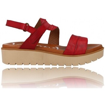 Schuhe Damen Sandalen / Sandaletten Suave Sandalias de Verano para Mujer con Cuña  Modelo 5105 Rot