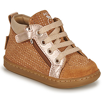 Schuhe Mädchen Sneaker High Shoo Pom BOUBA BI ZIP Braun / Gold