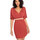 Kleidung Damen Kleider Lascana Sommerkleid mit V-Ausschnitt Zick Zack Rot