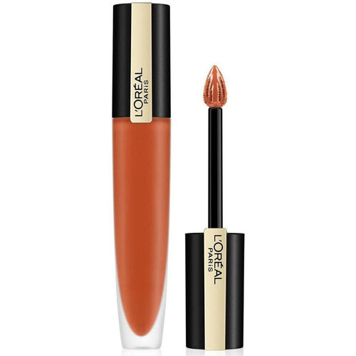 Beauty Damen Lippenstift L'oréal Signature Matte Liquid Lipstick - 112 I Achieve Braun