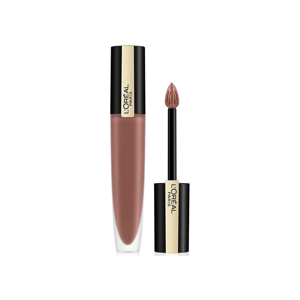Beauty Damen Lippenstift L'oréal Signature Matte Liquid Lipstick Braun