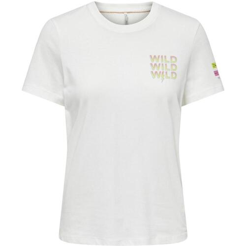 Kleidung Damen T-Shirts & Poloshirts Only  Weiss
