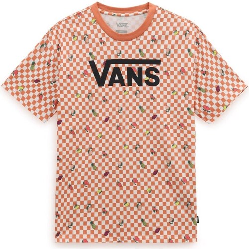 Kleidung Damen T-Shirts Vans Fruit Checkerboard Orange