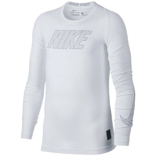 Kleidung Jungen T-Shirts Nike JR Pro Compresion Weiss