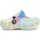 Schuhe Kinder Derby-Schuhe & Richelieu Crocs Classic Tie Dye Graphic Kids Clog T Türkisfarbig, Weiß