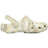 Schuhe Damen Pantoffel Crocs Classic Marbled Clog Beige