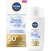 Beauty Sonnenschutz & Sonnenpflege Nivea Sun Triple Protection Ultraleichtes Gesichtsfluid Spf50+ 