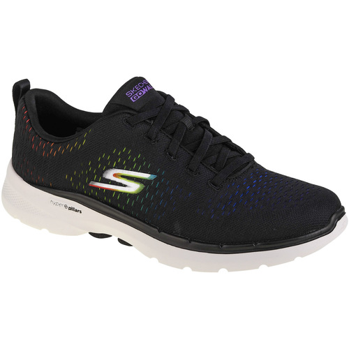 Schuhe Damen Sneaker Low Skechers Go Walk 6 - Vibrant Energy Schwarz