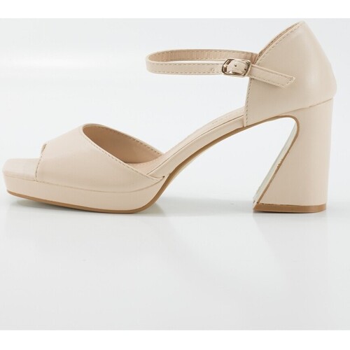 Schuhe Damen Sandalen / Sandaletten Keslem Sandalias  en color beige para señora Beige