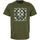 Kleidung Herren T-Shirts Fred Perry Cross Stitch Printed T-Shirt Grün