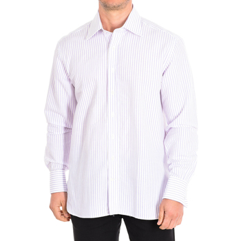 Kleidung Herren Langärmelige Hemden CafÃ© Coton BECASSE8-77HDC Weiss