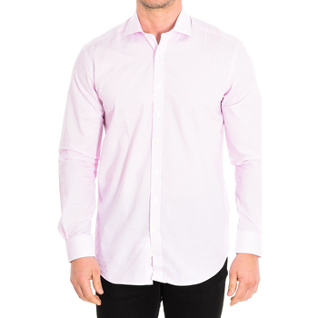 Kleidung Herren Langärmelige Hemden CafÃ© Coton BRUCE6-33LS Weiss