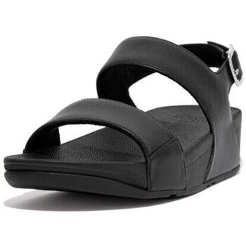 Schuhe Damen Sandalen / Sandaletten FitFlop LULU LEATHER BACK-STRAP SANDALS ALL BLACK Beige