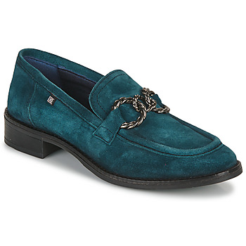 Schuhe Damen Slipper Dorking D9117 Blau