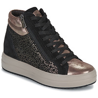 Schuhe Damen Sneaker High IgI&CO DONNA SHIRLEY Schwarz / Bronze