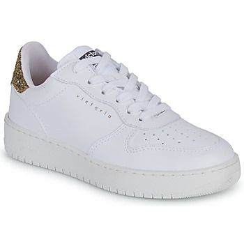Schuhe Damen Sneaker Low Victoria 1258237PLATINO Weiss / Gold