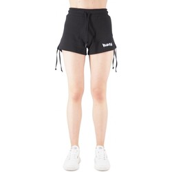 Kleidung Damen Hosen Disclaimer Fleece-Shorts fr Damen Schwarz
