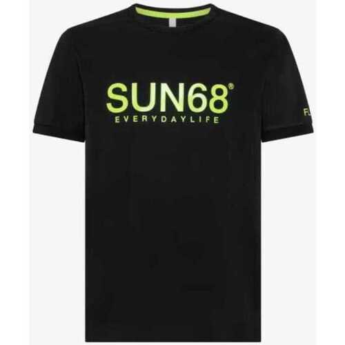 Kleidung Herren T-Shirts Sun68  Schwarz