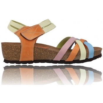 Schuhe Damen Sandalen / Sandaletten Inter-Bios Sandalias Confortable Sandalias con Cuña para Mujer Inter-Bios 5338 - Colorido Multicolor
