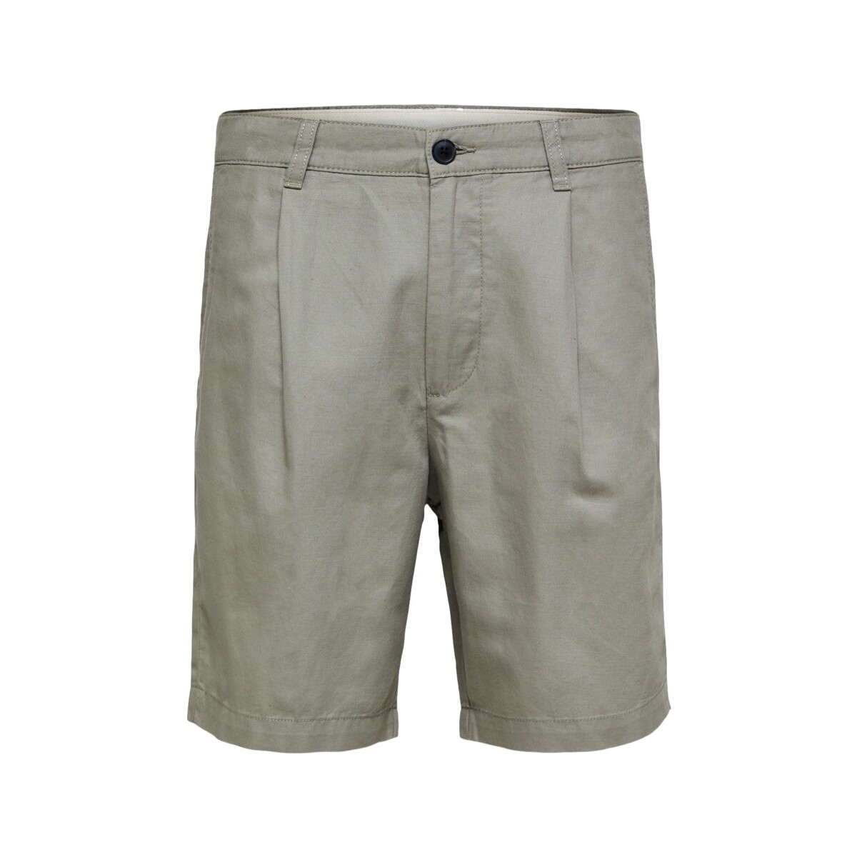Kleidung Herren Shorts / Bermudas Selected Comfort-Jones Linen - Vetiver Grün