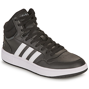 Schuhe Herren Sneaker High Adidas Sportswear HOOPS 3.0 MID Schwarz / Weiss