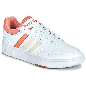 Schuhe Damen Sneaker Low Adidas Sportswear HOOPS 3.0 W Weiss / Rosa