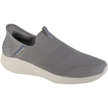 Schuhe Herren Sneaker Low Skechers Ultra Flex 3.0 Smooth Step Slip-ins Grau