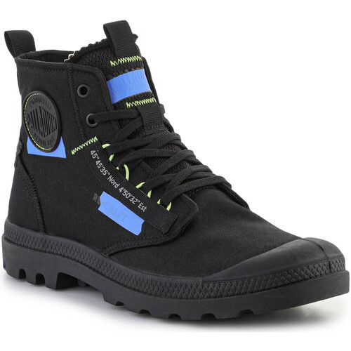 Schuhe Sneaker High Palladium Pampa HI Re-Craft Black/Blue 77220-005-M Schwarz