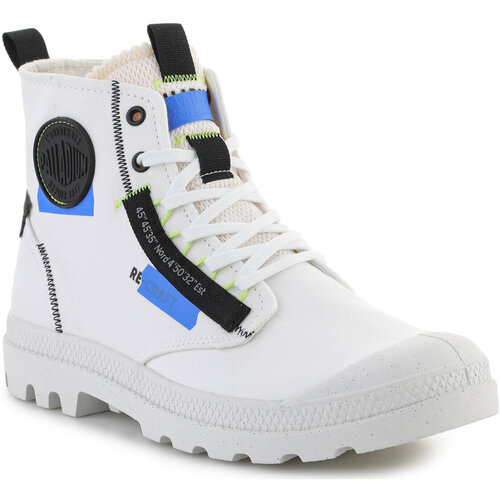 Schuhe Sneaker High Palladium Pampa HI Re-Craft Star White/Blue 77220-904-M Weiss