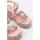 Schuhe Damen Leinen-Pantoletten mit gefloch ALMA EN PENA 603 Rosa