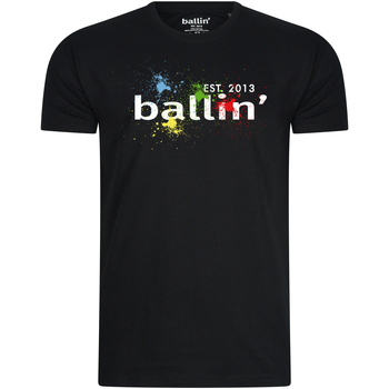 Kleidung Herren T-Shirts Ballin Est. 2013 Paint Splatter Tee Schwarz