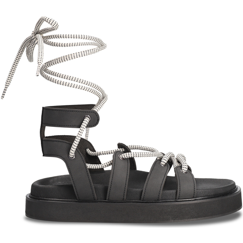 Schuhe Damen Sandalen / Sandaletten Nae Vegan Shoes Yucca_Black Schwarz