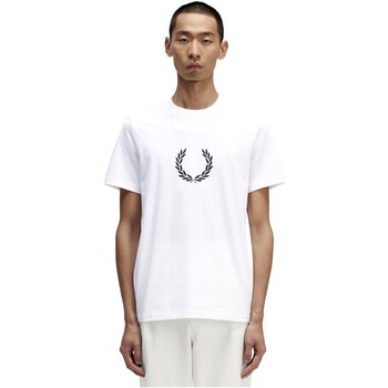 Kleidung Herren T-Shirts Fred Perry CAMISETA BLANCO HOMBRE   M5632 Weiss