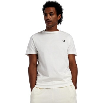 Kleidung Herren T-Shirts Fred Perry CAMISETA BLANCA HOMBRE   M1600 Weiss