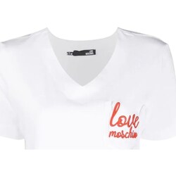 Kleidung Damen T-Shirts Love Moschino W4H9101M3876 Weiss