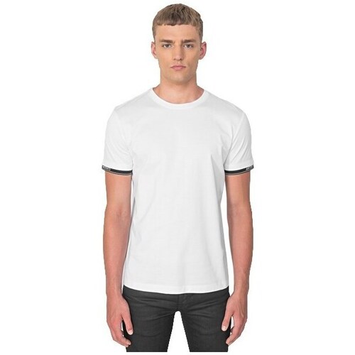 Kleidung Herren T-Shirts Antony Morato MMKS018371000 Weiß, Schwarz