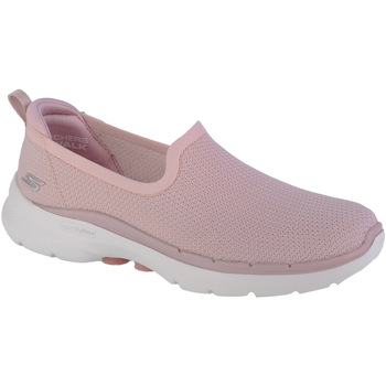 Schuhe Damen Sneaker Low Skechers Go Walk 6 - Clear Virtue Rosa