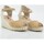 Schuhe Damen Leinen-Pantoletten mit gefloch Gaimo 28333 Beige