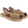 Schuhe Damen Multisportschuhe Calzamur Damensandale  30135 beige Braun