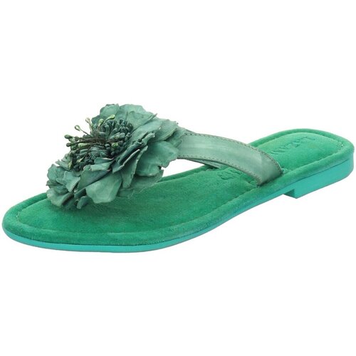 Schuhe Damen Pantoletten / Clogs Lazamani Pantoletten 33.517-green Grün