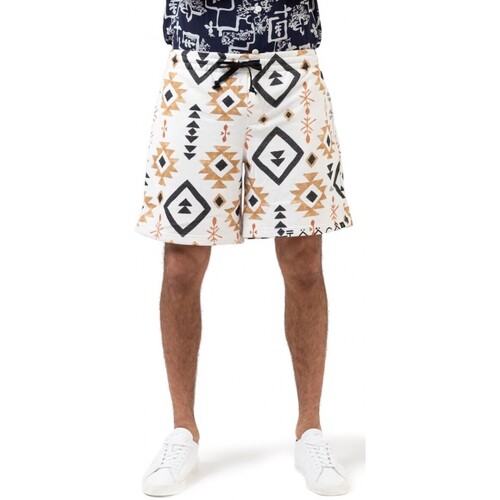 Kleidung Herren Hosen Tooco Uxmal-Fleece-Shorts Weiss