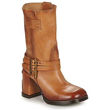 Schuhe Damen Low Boots Airstep / A.S.98 LUSSY BUCKLE Camel