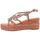 Schuhe Damen Leinen-Pantoletten mit gefloch ALMA EN PENA 574 Rot